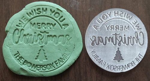 Personalized Merry Christmas Cookie Stamp