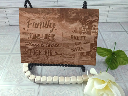 Personalized Engraved Intersection Wall Hanging