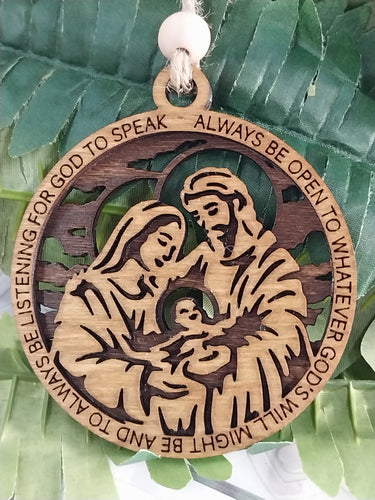 Mary, Joseph and Baby Jesus Ornament