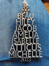 Family Names Christmas Tree Ornament