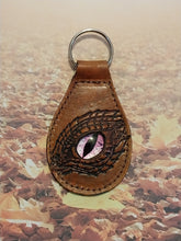 Leather Dragon Eye Keychain