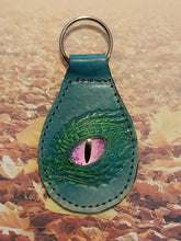 Leather Dragon Eye Keychain