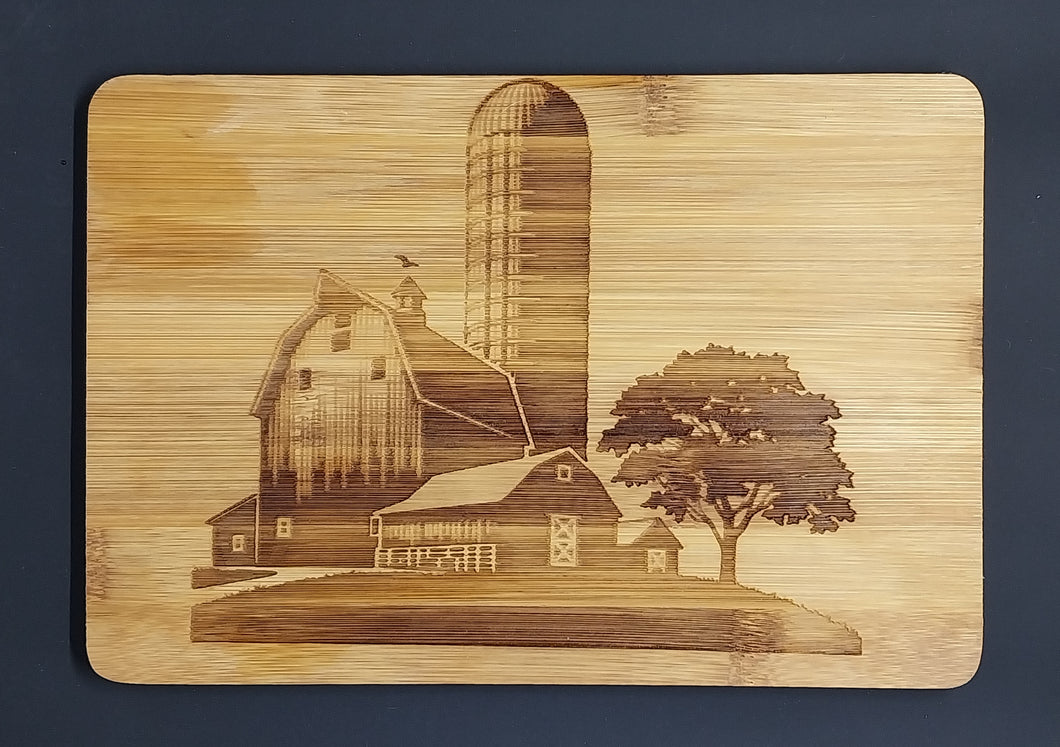 Barn and Silo Cutting Board