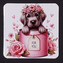 Puppy Valentine's Magnets