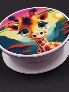 Cartoon Giraffe Phone Pop Up