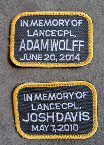 Embroidered In Memory Patch