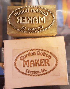 Brass Leather Stamp 1 inch stamp