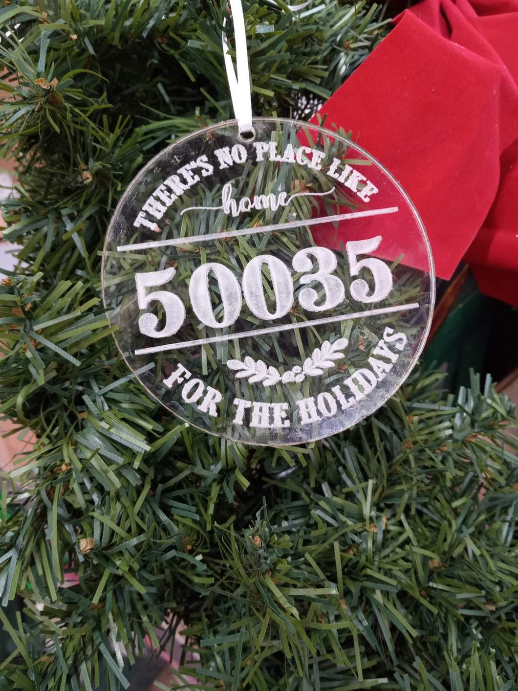 No Place Like Home Zip Code Ornament