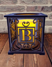 Wood Initial Lantern