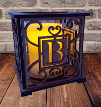 Wood Initial Lantern