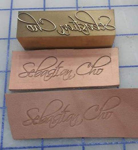 Brass Leather Stamp 1 inch stamp