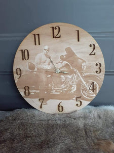 Custom Engraved Photo Clock