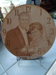 Custom Engraved Photo Clock